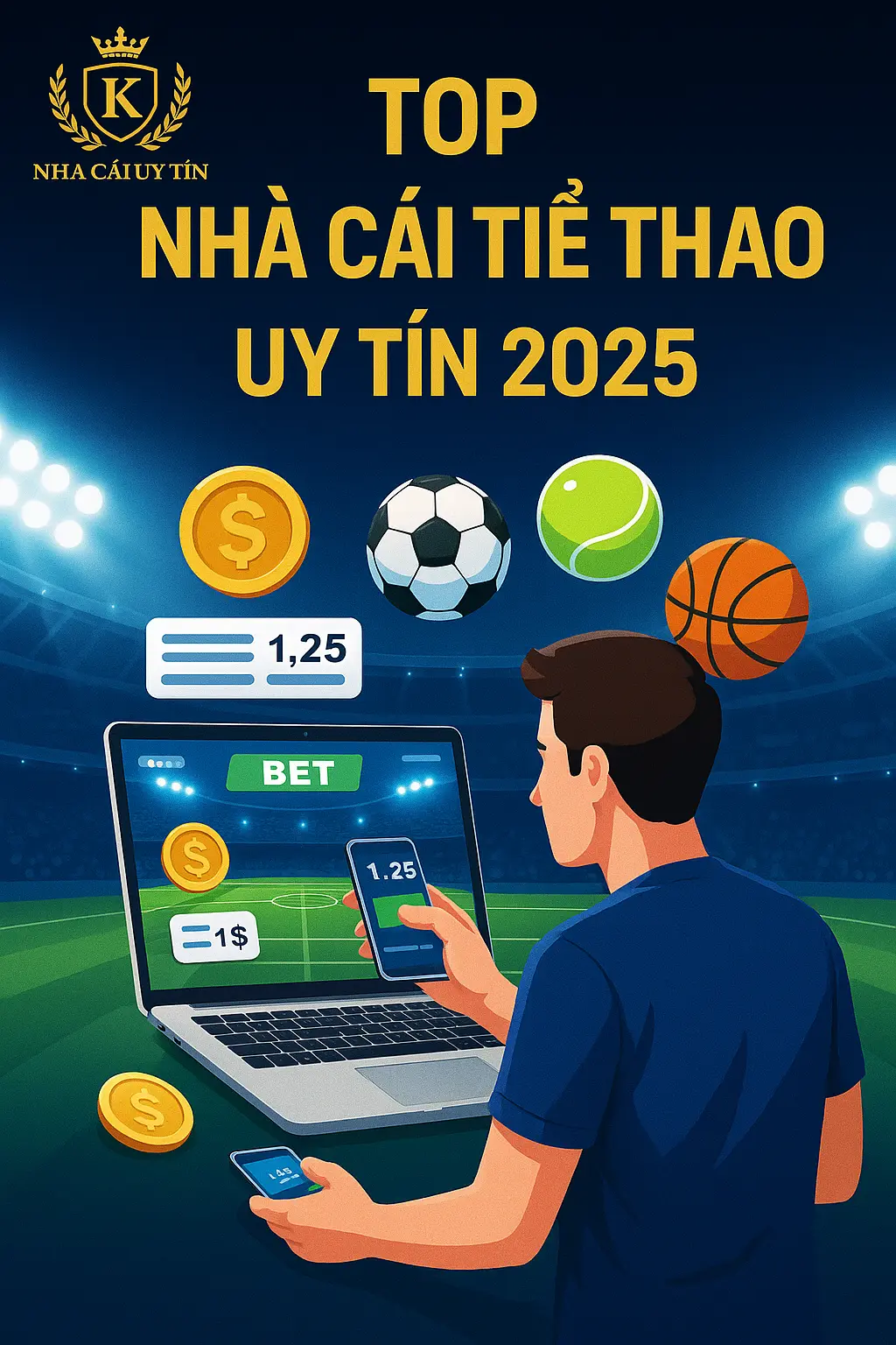 Top Nhà Cái Thể Thao Uy Tín 2025 – Cá Cược An Toàn, Tỷ Lệ Hấp Dẫn 1 Banner nhà cái thể thao uy tín 2025 với giao diện đặt cược online