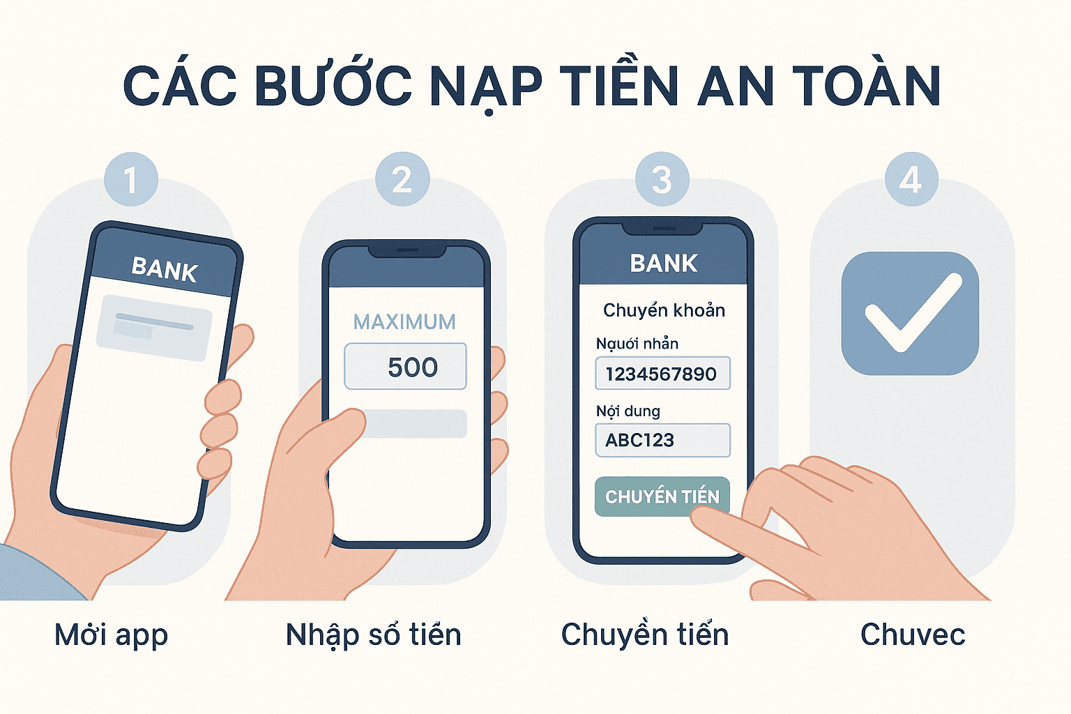 Hướng Dẫn Nạp Rút Tiền Tại Nhà Cái Online An Toàn 2025 2 Quy trình nạp tiền an toàn